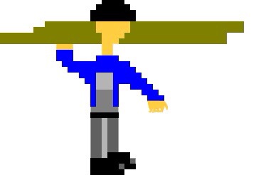 Original day laborer version I created via an app called Pixelart on iPad